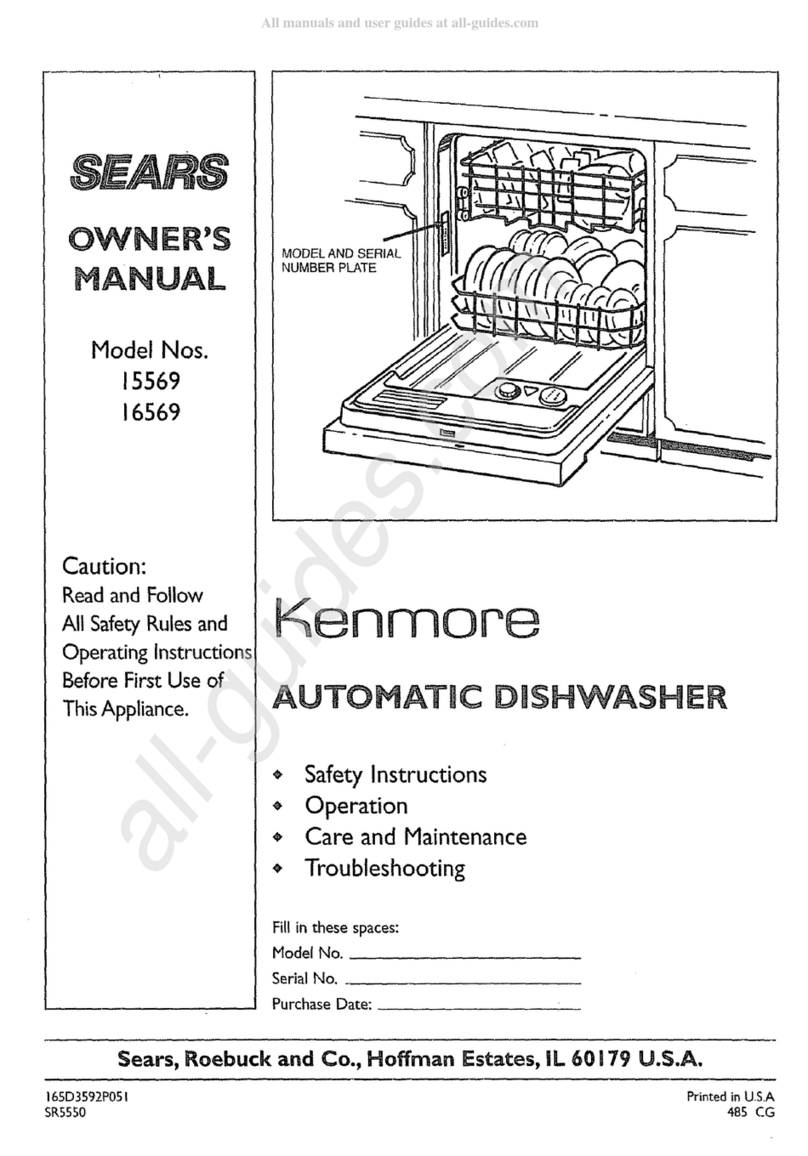 Sears Kenmore 15569 User manual