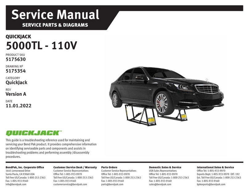 QuickJack 5000TL User manual