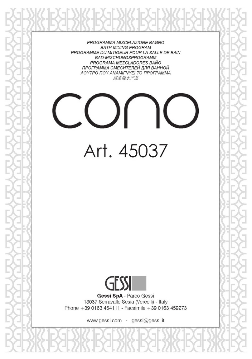 Gessi Cono 45037 manual
