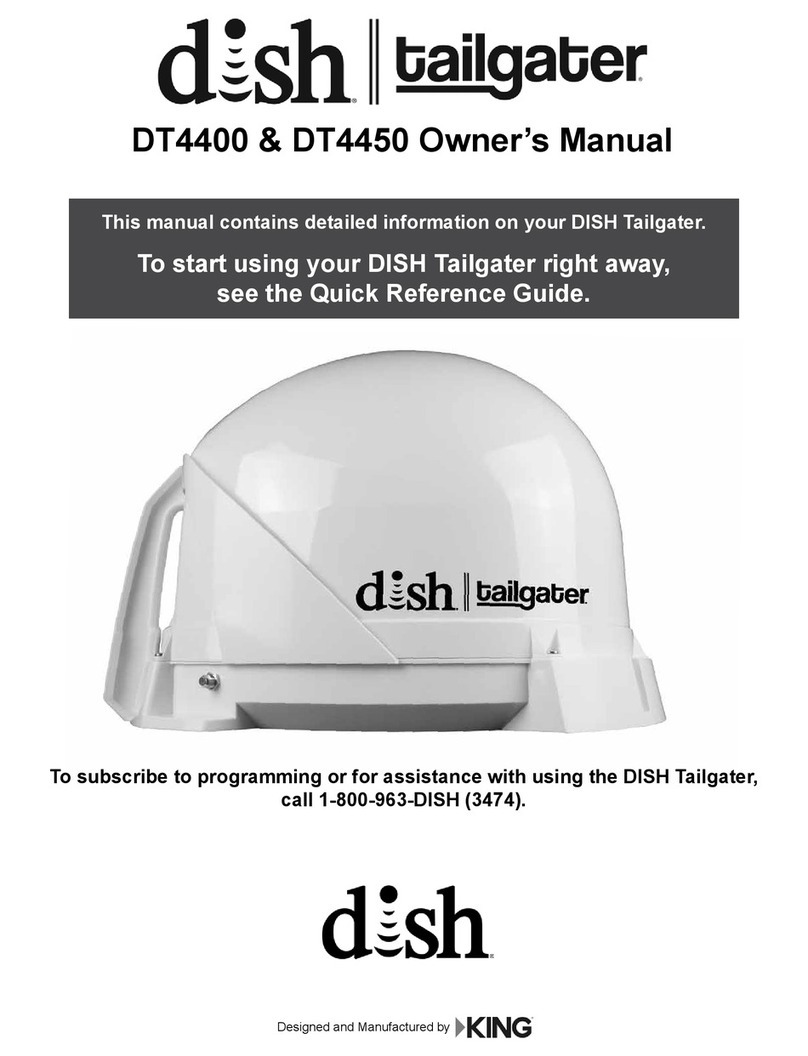 KING DISH Tailgater DT4400 owner's manual