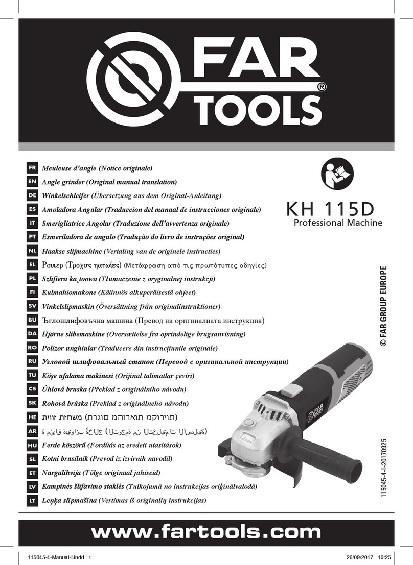 Far Tools KH 115D Use and care manual