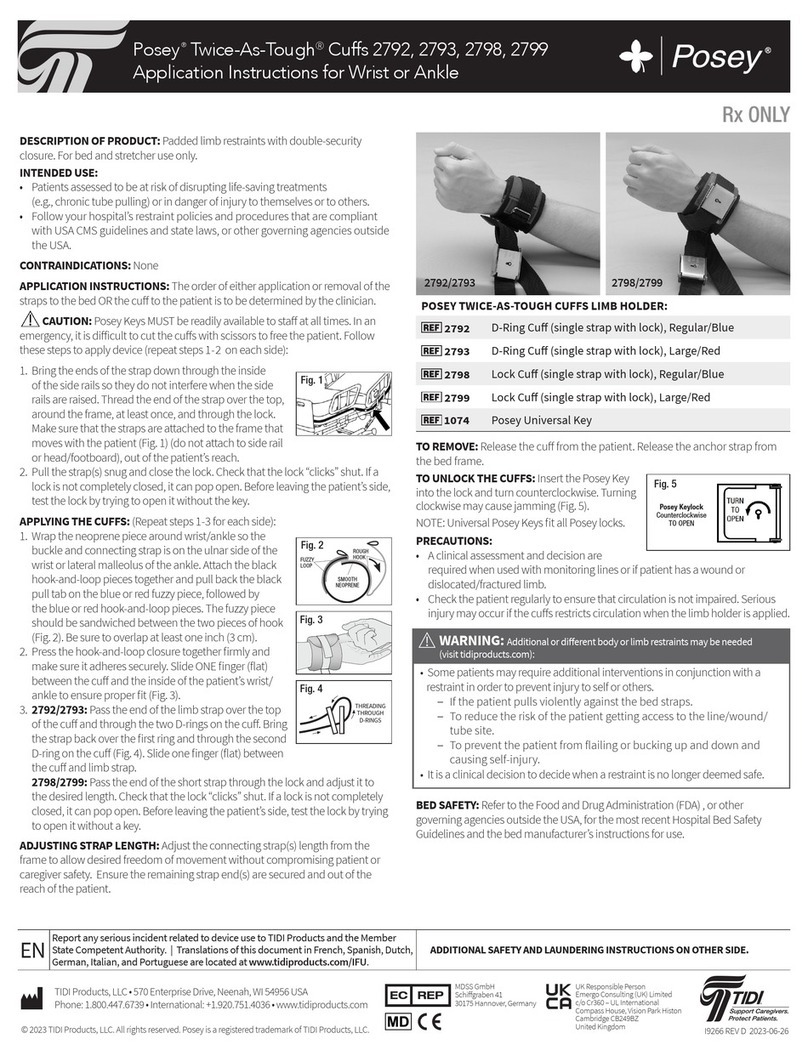 Posey Twice-As-Tough 2792 Application Instructions