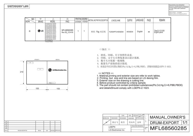 LG F4J5QN Series User manual