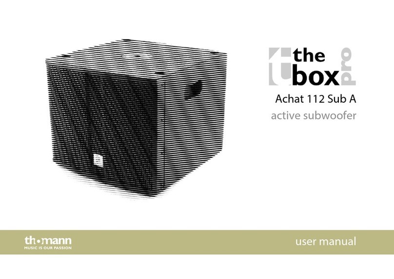 thomann the box pro achat 112 SUB User manual thomann the box pro achat 112 SUB User manual