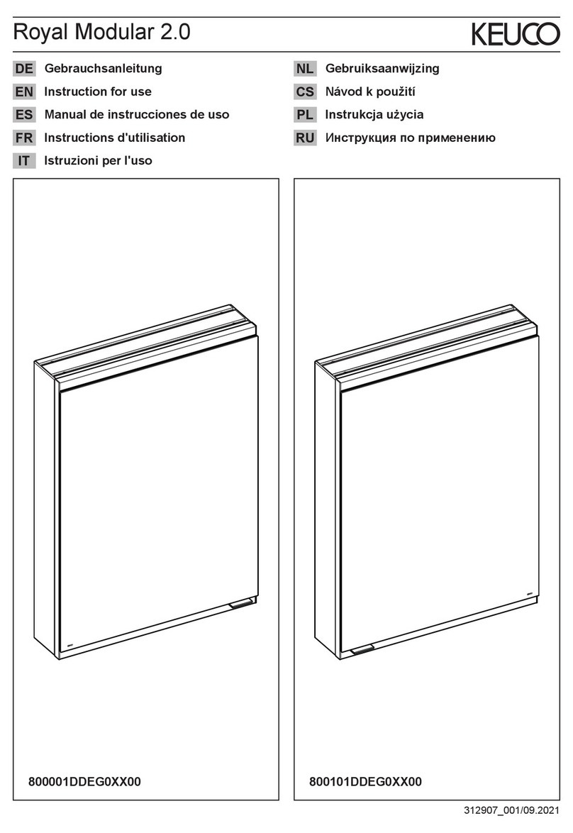 KEUCO Royal Modular 2.0 800001 Series User manual KEUCO Royal Modular 2.0 800001 Series User manual