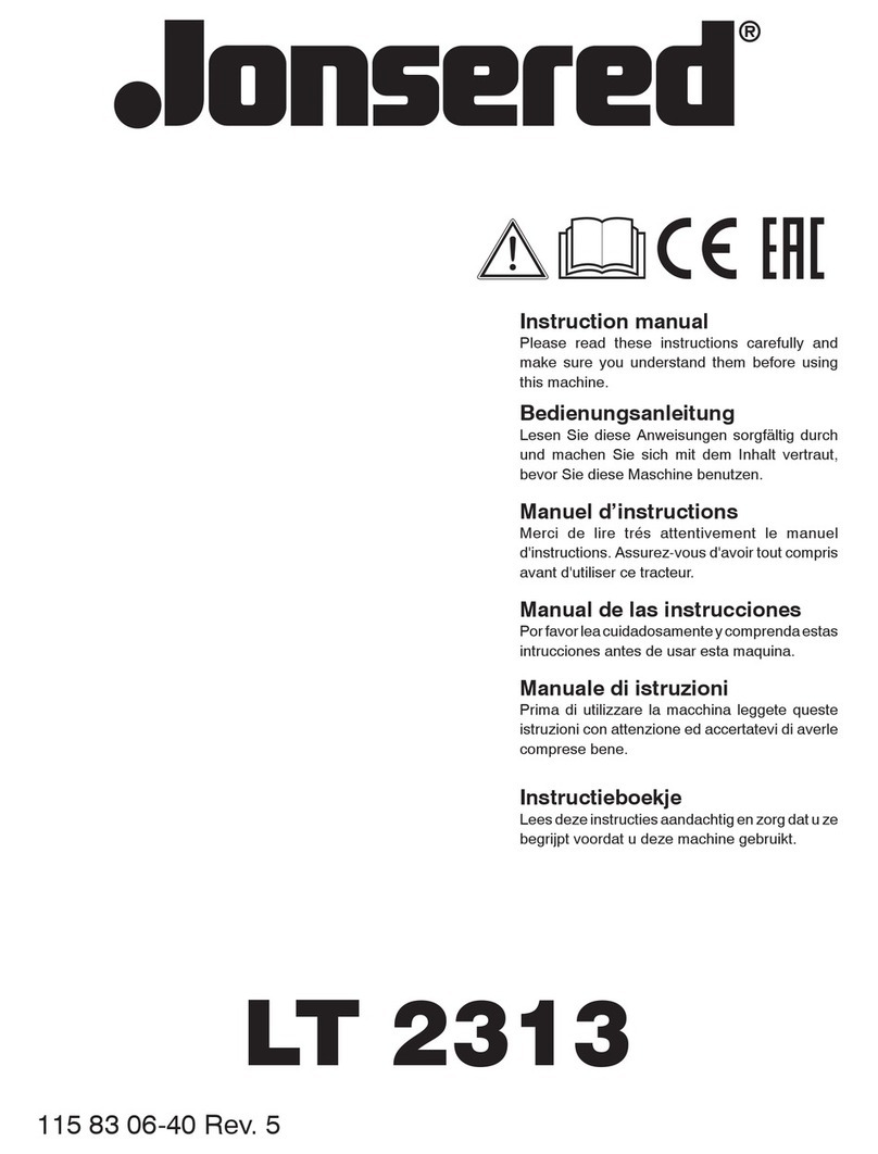 Jonsered LT 2313 instruction manual