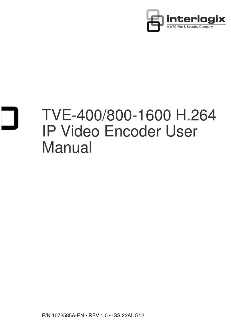 UTC Fire and Security interlogix TVE-400 user manual