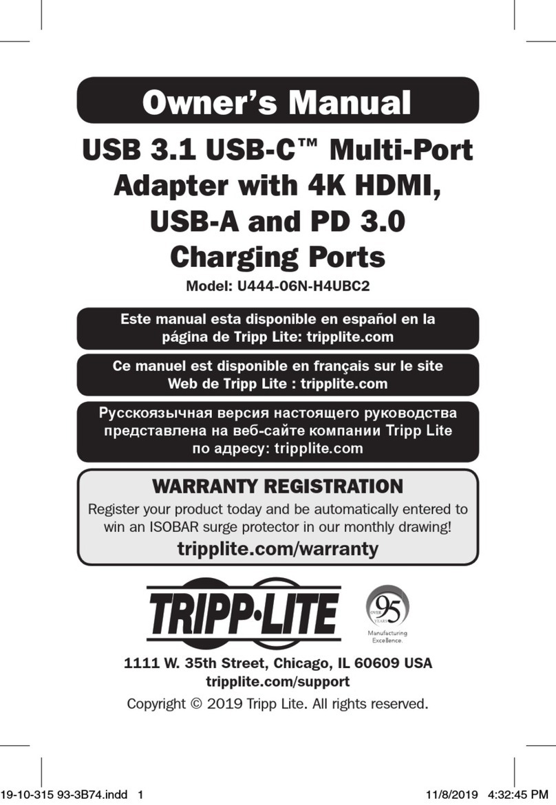 Tripp Lite U444-06N-H4UBC2 owner's manual
