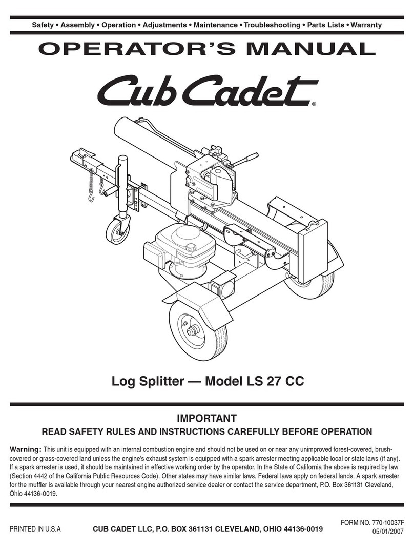 Troy-Bilt CubCadet LS 27 CC Operator's manual