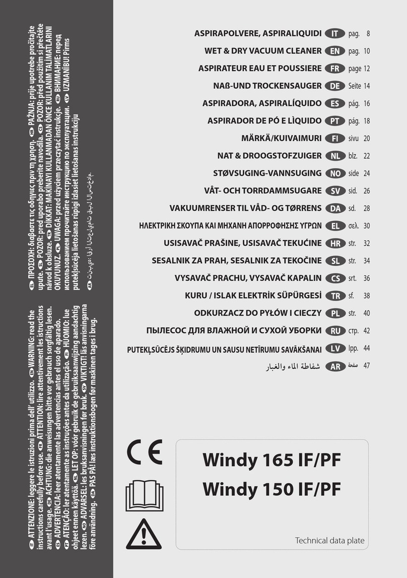 Lavorwash Windy 165 IF/PF manual