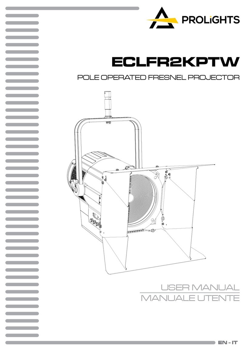 ProLights ECLFR2KPTW User manual