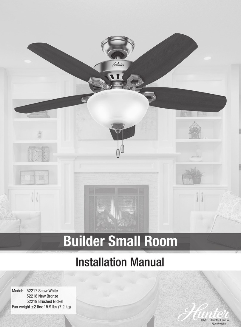 Hunter Builder 52217 User manual
