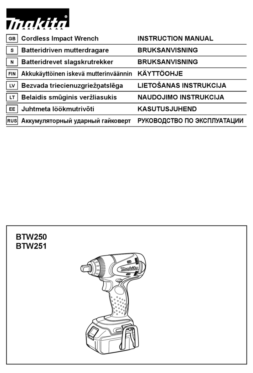Makita MAKSTAR BTW250 Series User manual