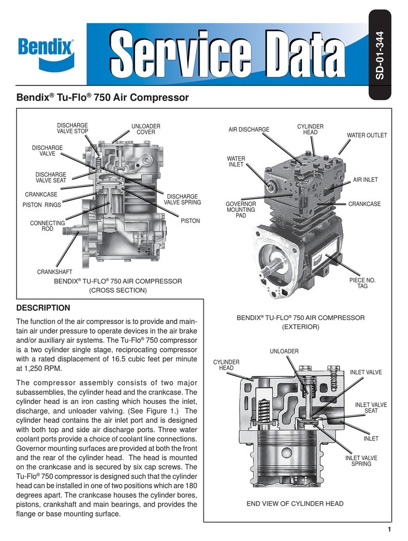 BENDIX TU-FLO 750 COMPRESSOR Mounting instructions