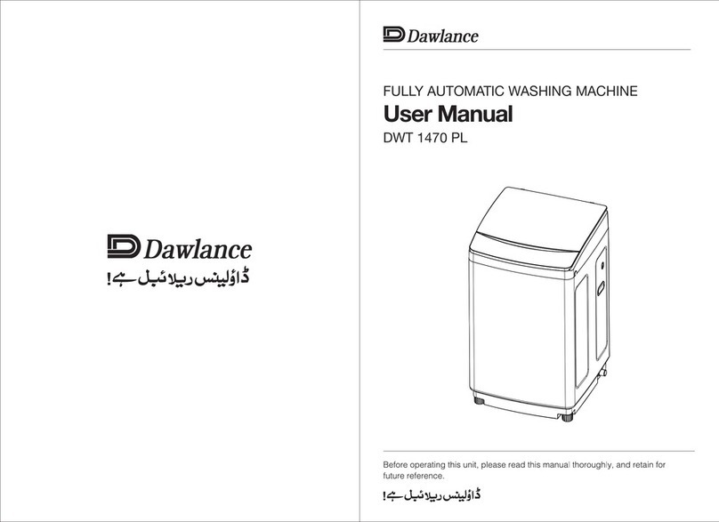 Dawlance DWT 1470 PL User manual Dawlance DWT 1470 PL User manual
