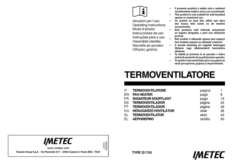 Imetec D1705 User manual