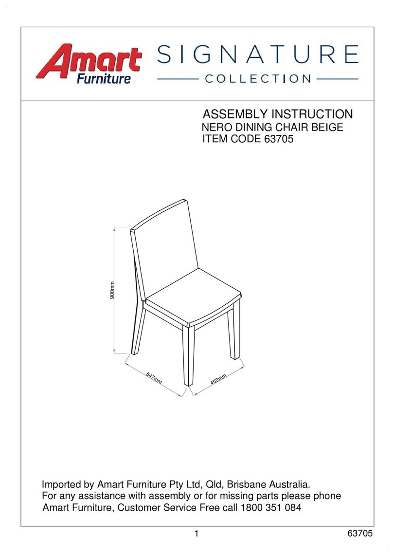 Amart Furniture SIGNATURE NERO 63705 User manual Amart Furniture SIGNATURE NERO 63705 User manual