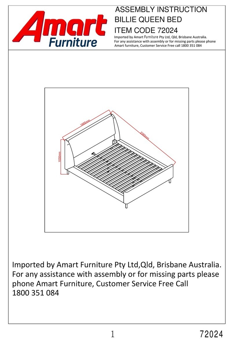 Amart Furniture BILLIE 72024 Assembly instruction