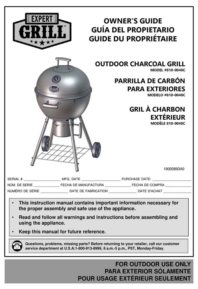 EXPERT GRILL 810-0040C owner's guide