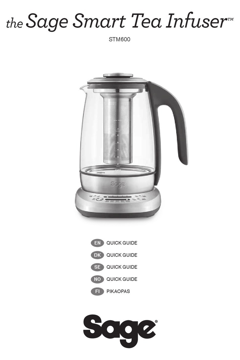 Sage Smart Tea Infuser STM600 User manual
