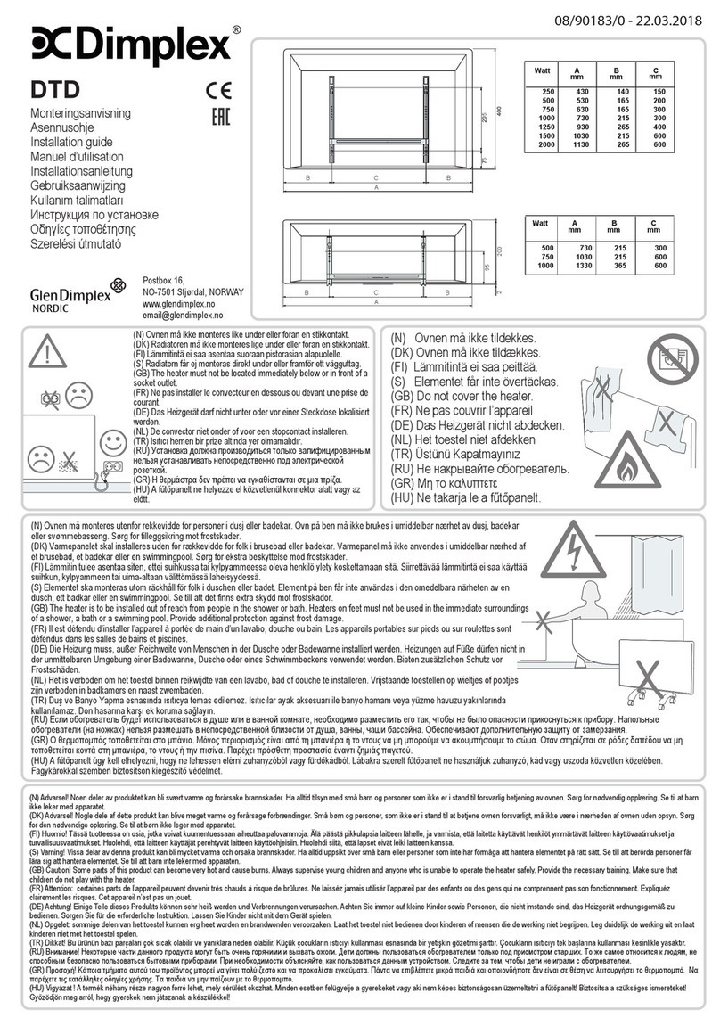 Dimplex DTD Series User manual