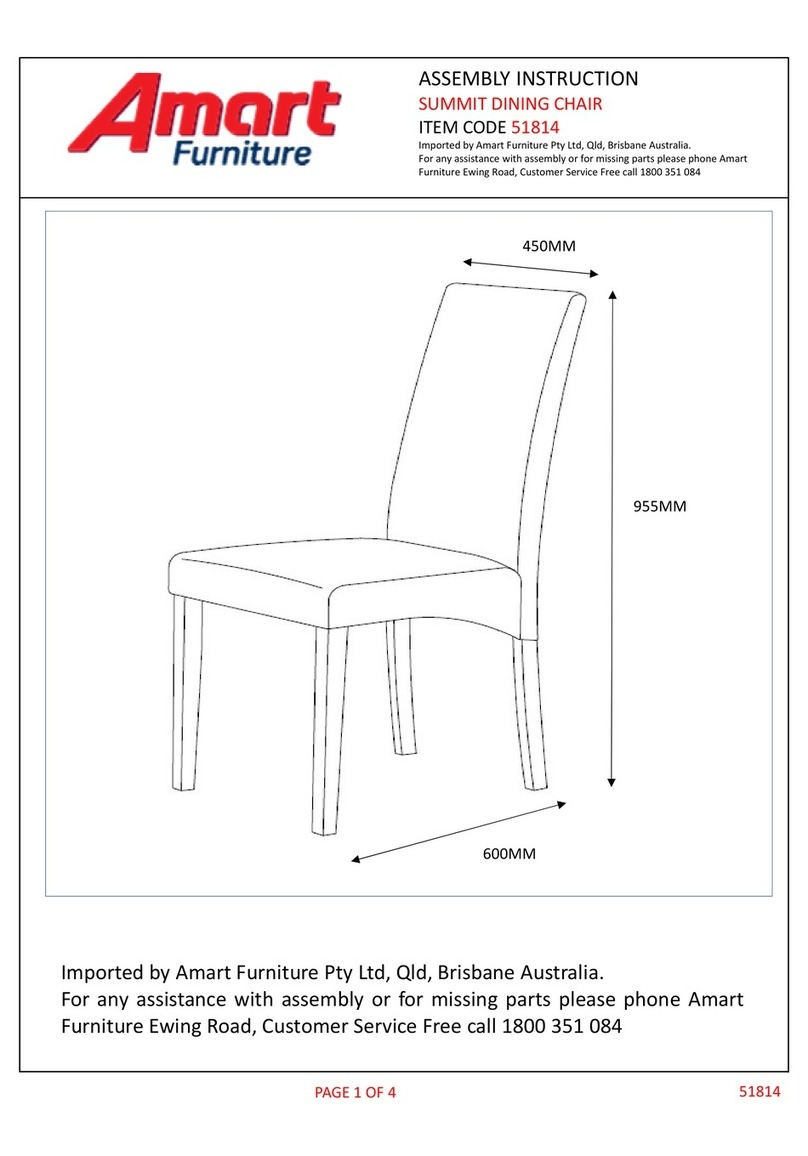 Amart Furniture SUMMIT 51814 Assembly instruction