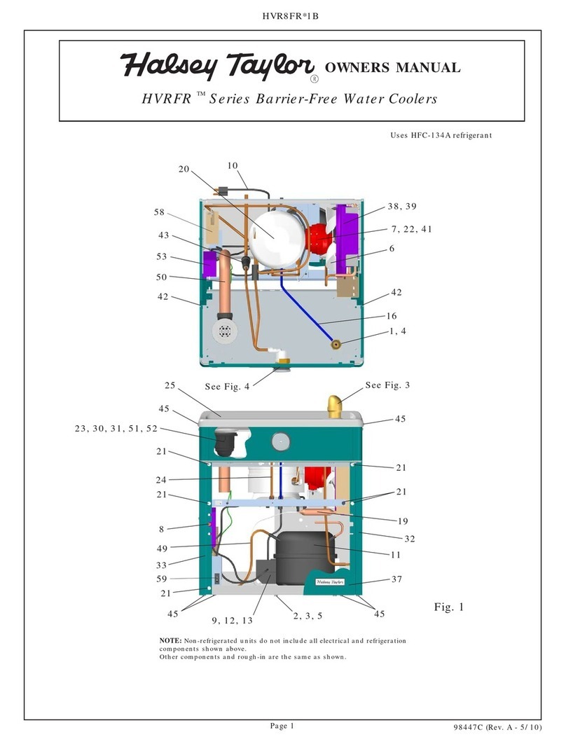 Halsey Taylor HVR8FR 1B Series owner's manual