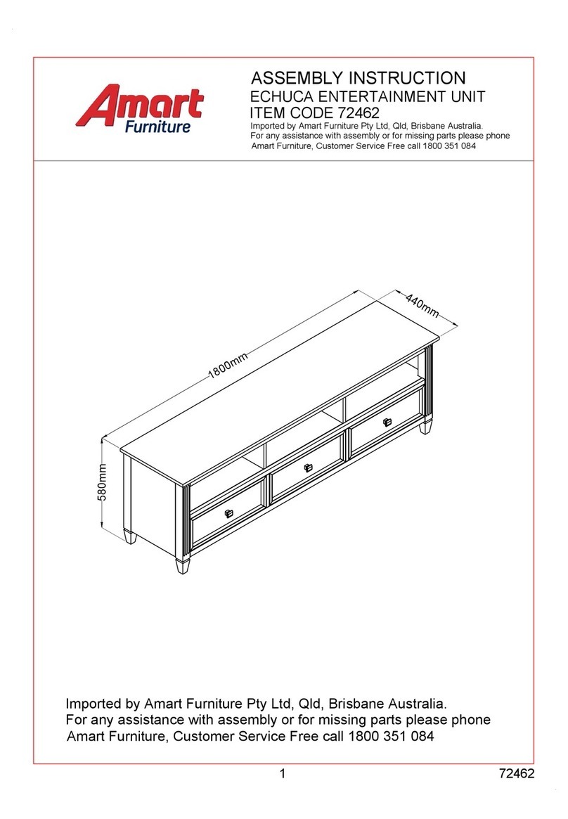 Amart Furniture ECHUCA 72462 Assembly instruction Amart Furniture ECHUCA 72462 Assembly instruction