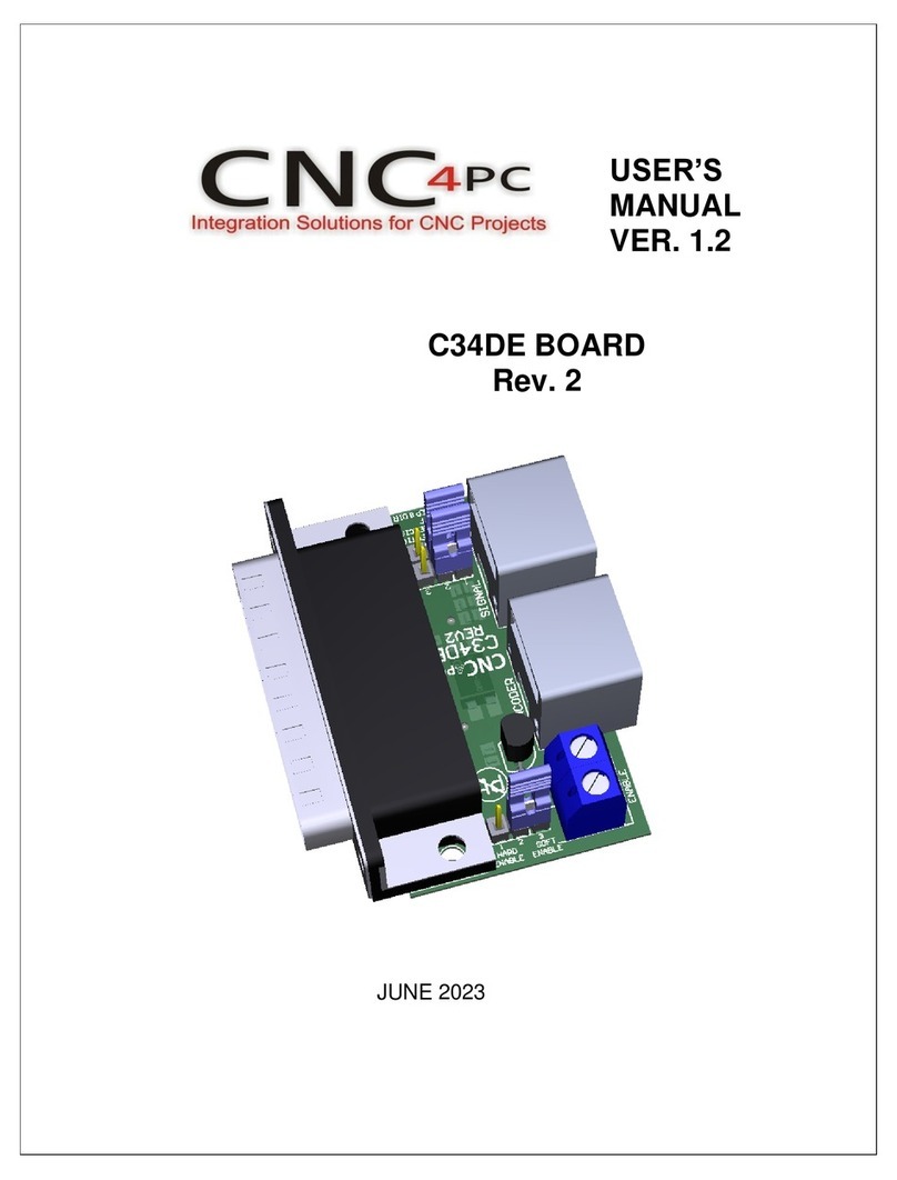 CNC4PC C34DE User manual