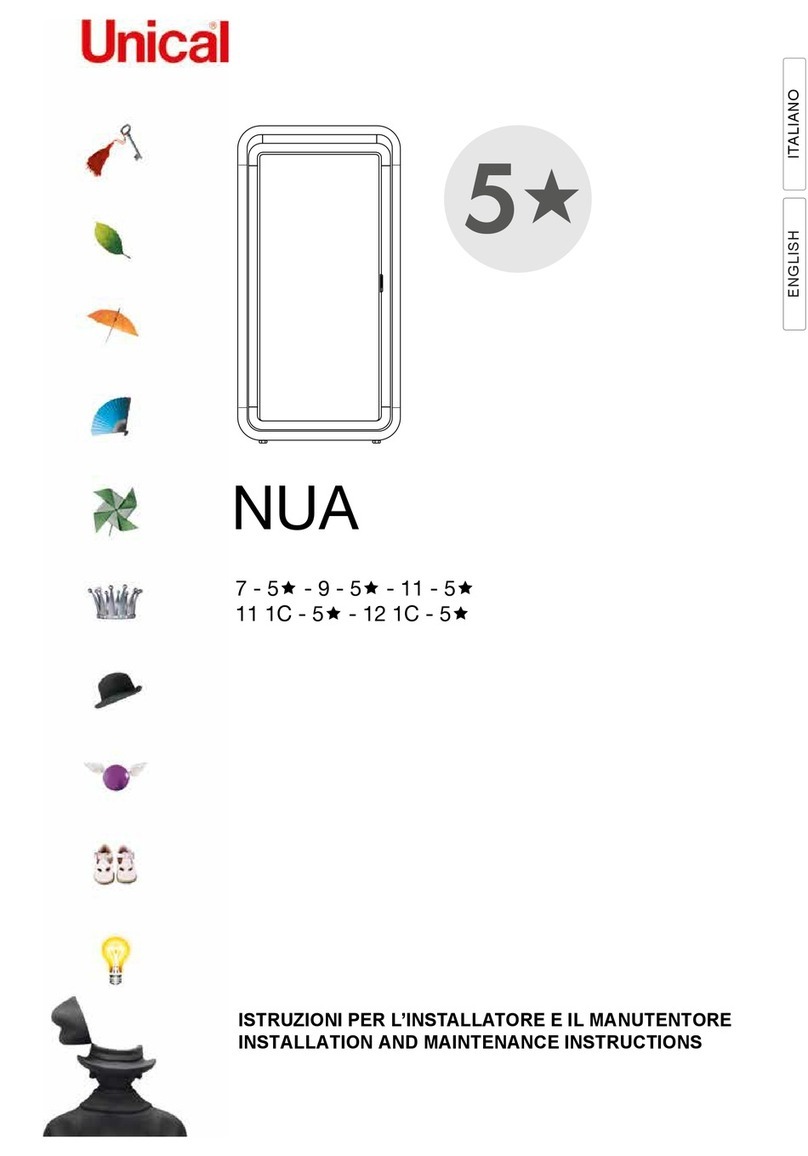 Unical NUA Installation and maintenance instructions Unical NUA Installation and maintenance instructions