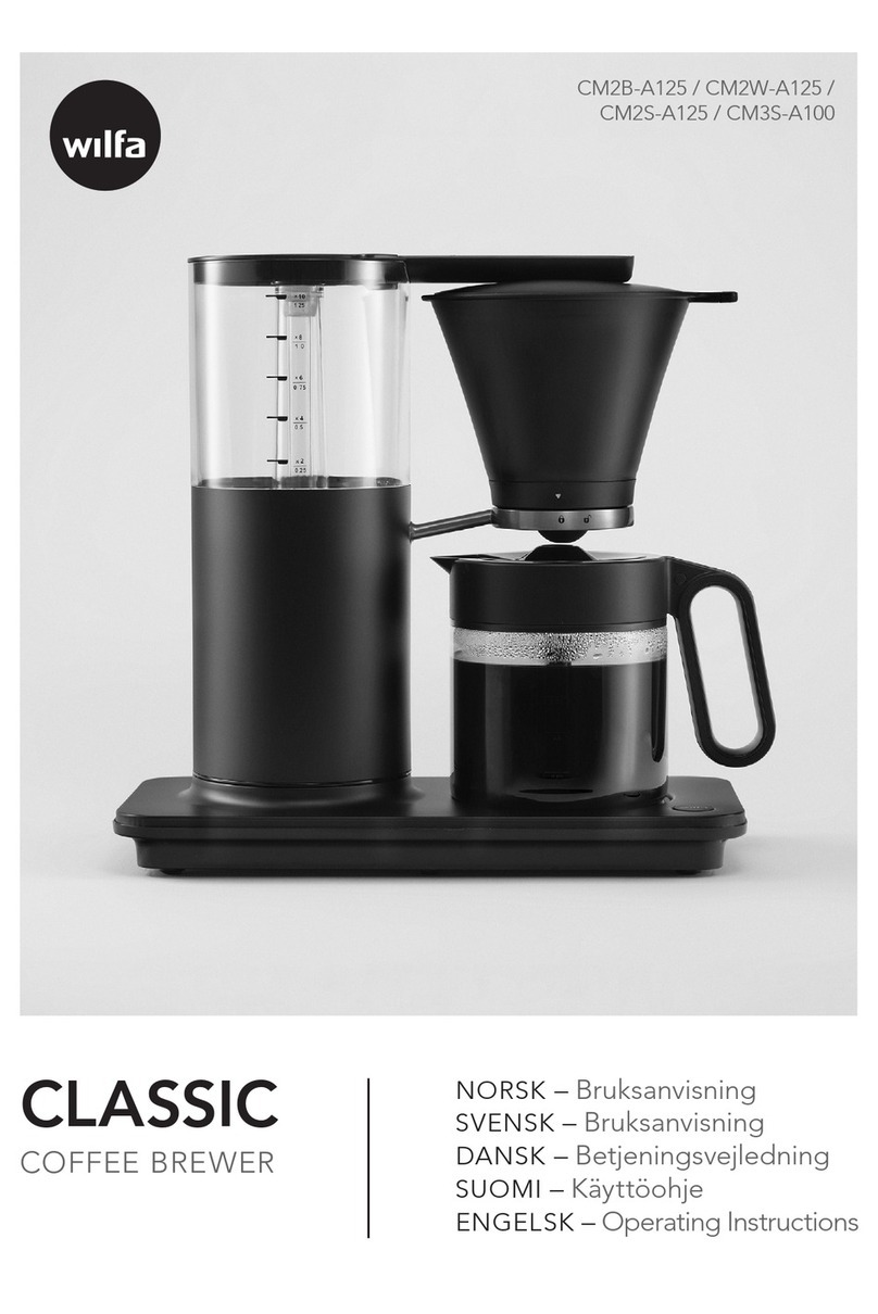 Wilfa Classic CM2B-A125 User manual