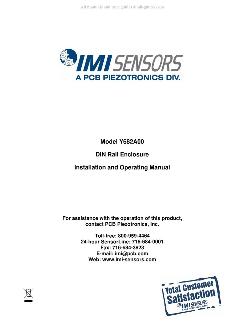 PCB Piezotronics IMI SENSORS Y682A00 Installation and operating manual PCB Piezotronics IMI SENSORS Y682A00 Installation and operating manual