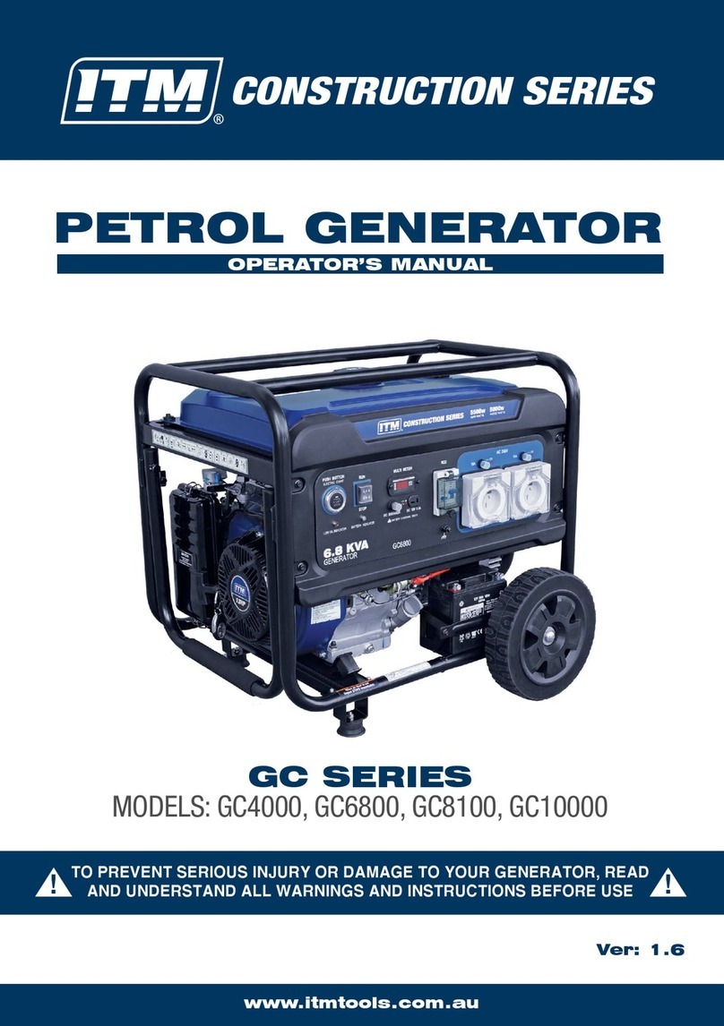 Itm CONSTRUCTION GC Series Operator's manual