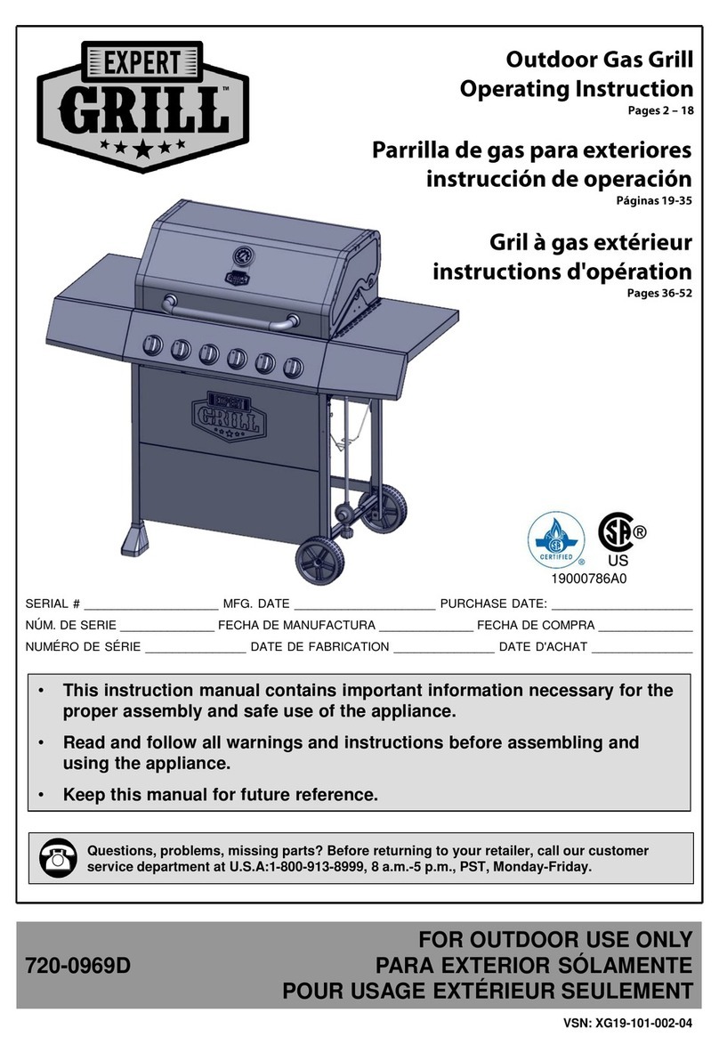 EXPERT GRILL 720-0969D Operating	 instruction