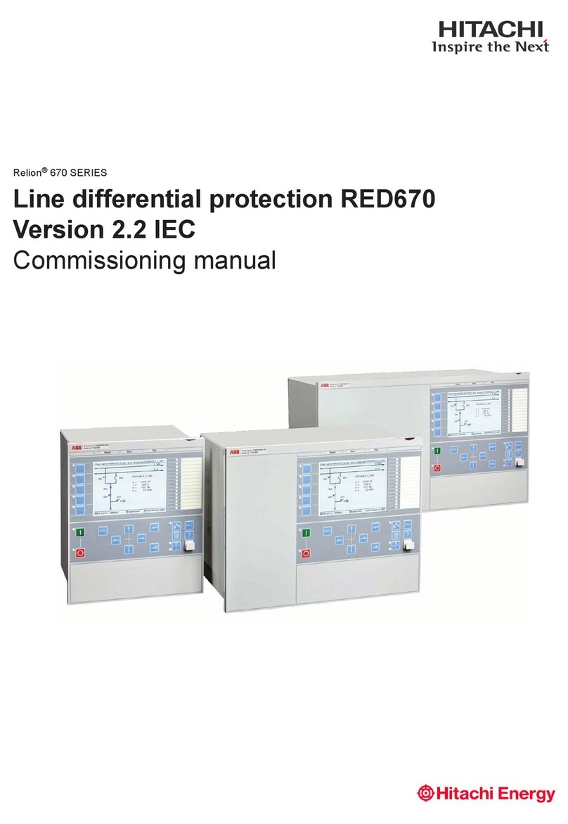 Hitachi Relion RED670 Commissioning manual Hitachi Relion RED670 Commissioning manual