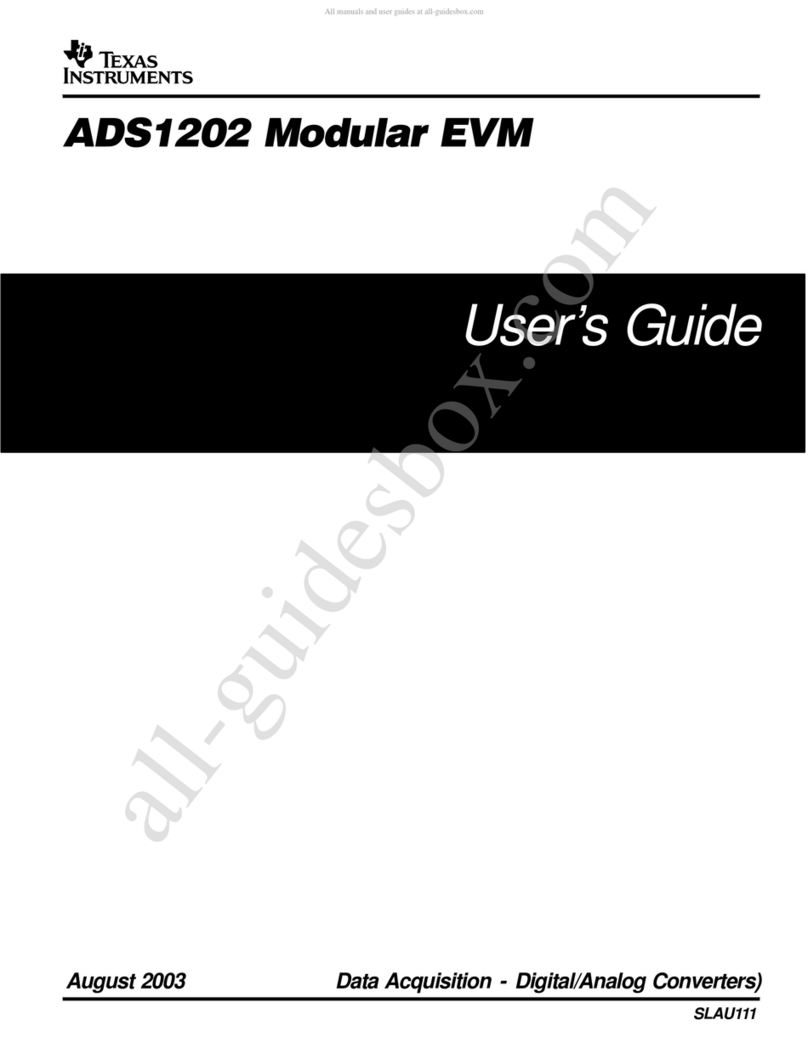 Texas Instruments ADS1202EVM User manual