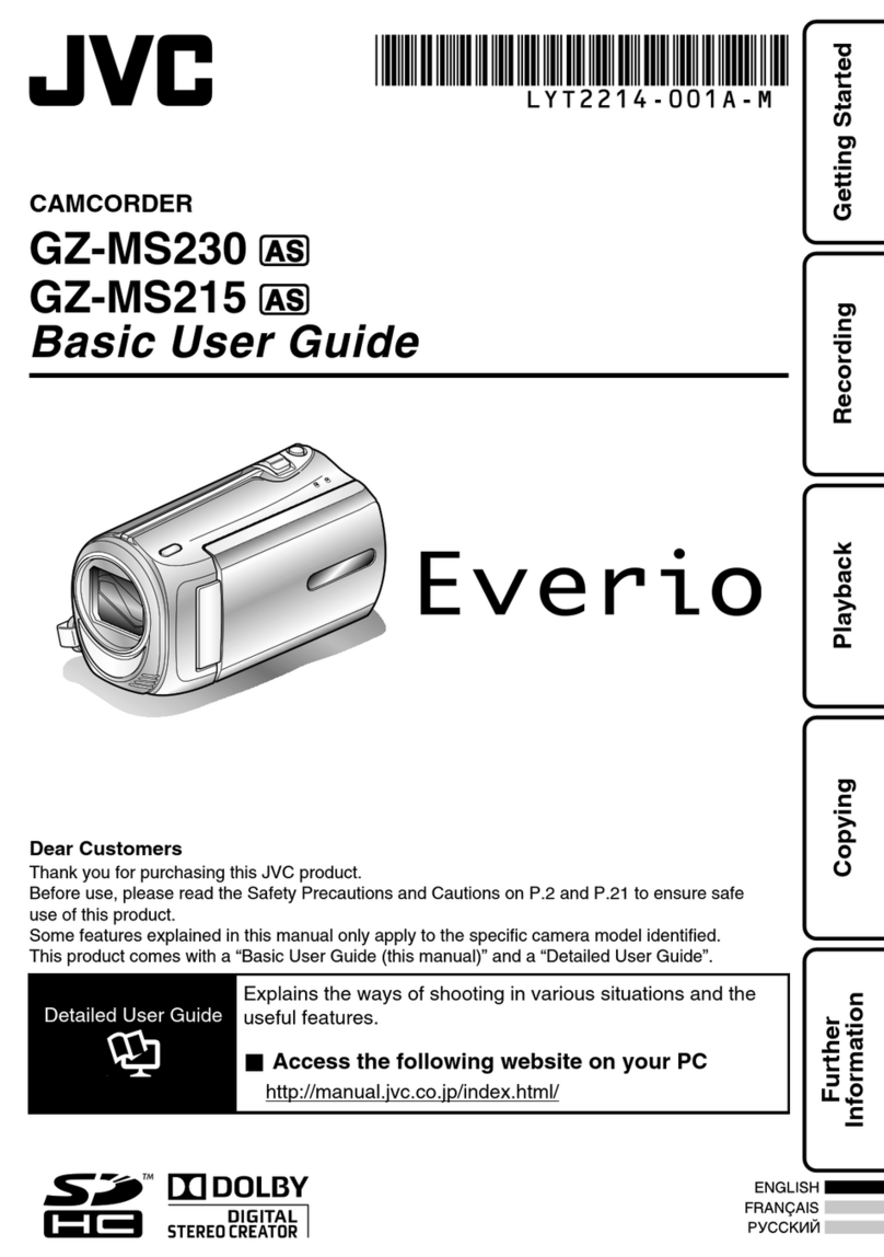 JVC Everio GZ-MS215 Operating and maintenance manual