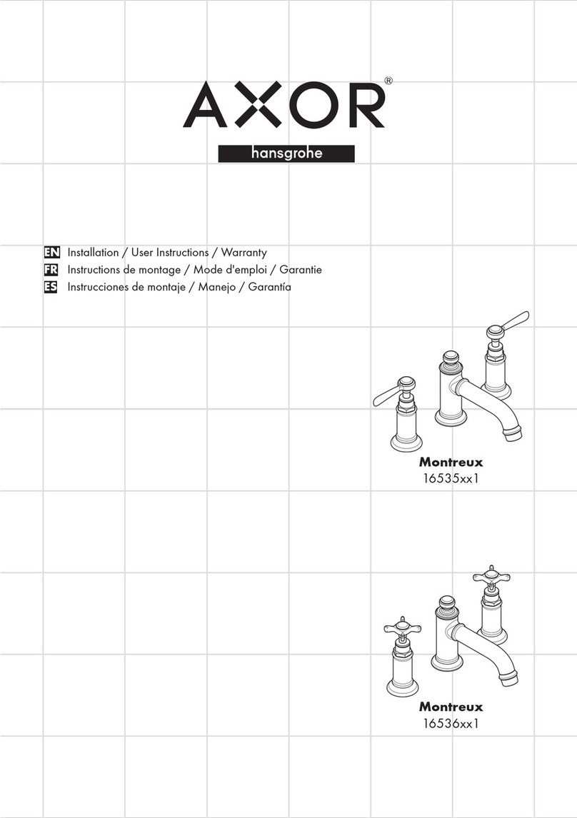Hans Grohe AXOR Montreux 16535 1 Series Instruction Manual Hans Grohe AXOR Montreux 16535 1 Series Instruction Manual
