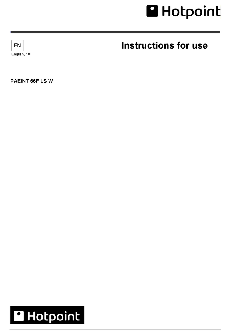 Hotpoint PAEINT 66F LS W Instructions for use