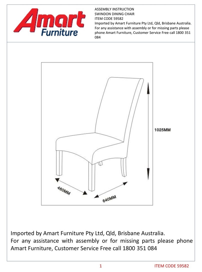 Amart Furniture SWINDON 59582 Assembly instruction