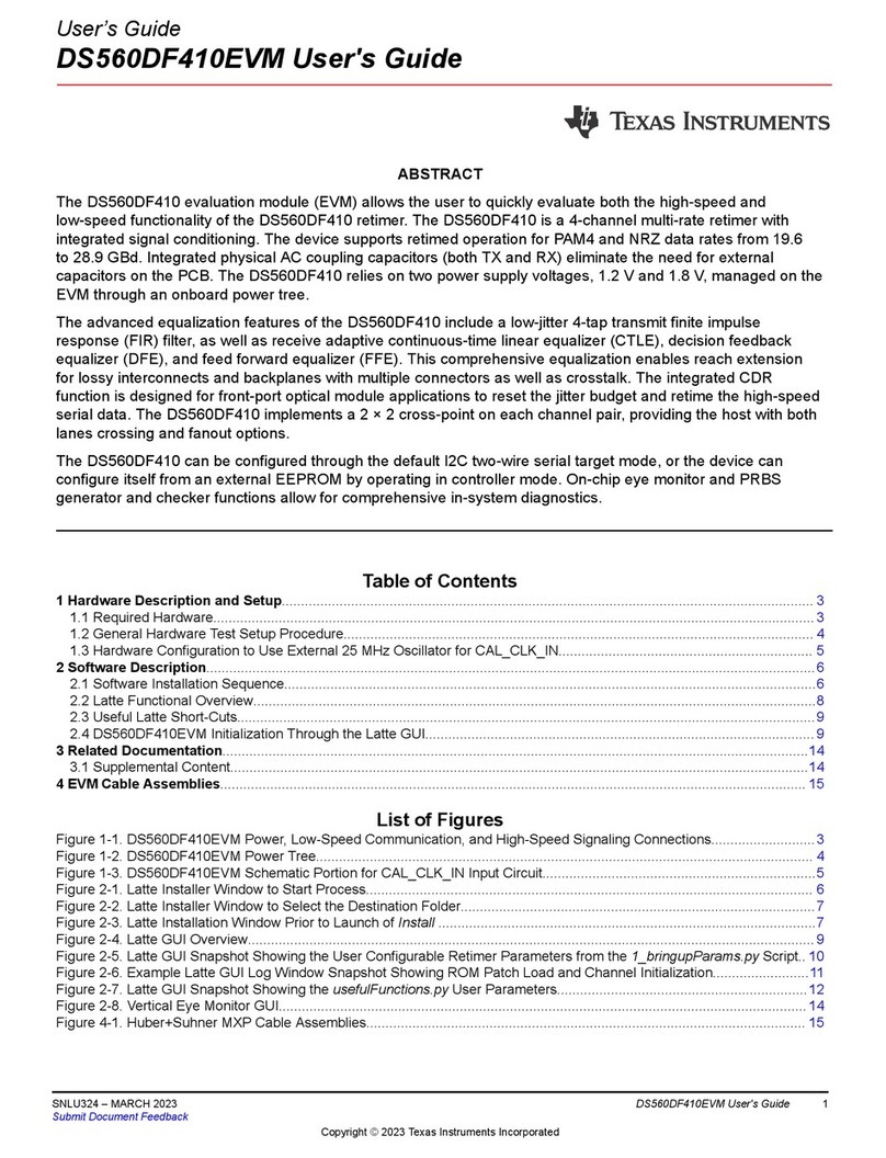 Texas Instruments DS560DF410EVM User manual