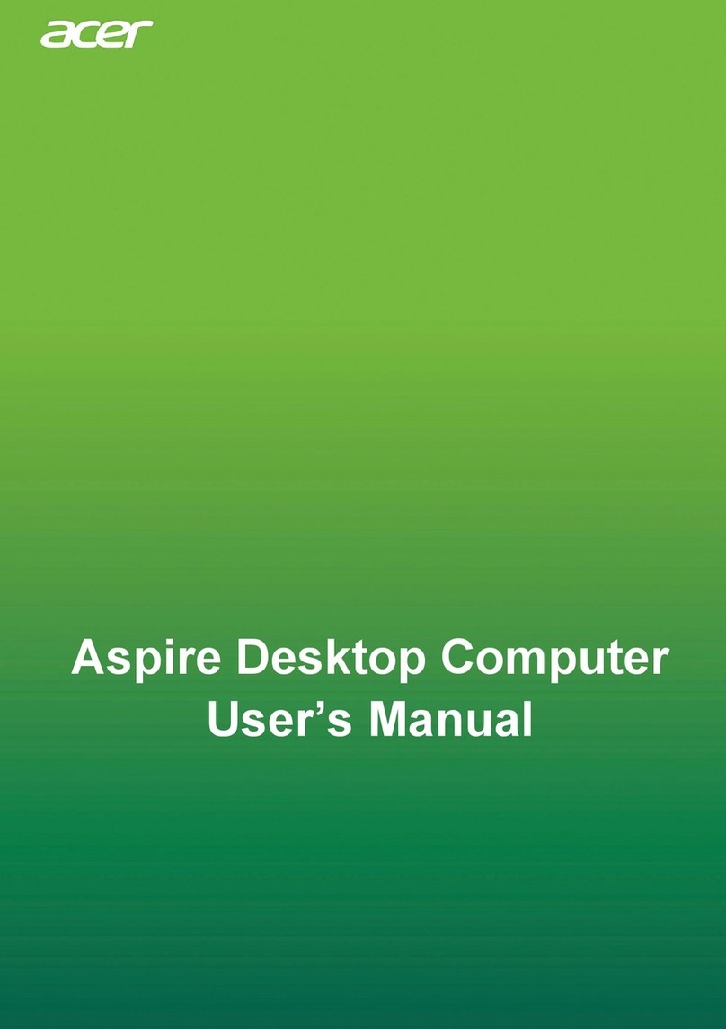 Acer Aspire XC-1780 I5400 User manual