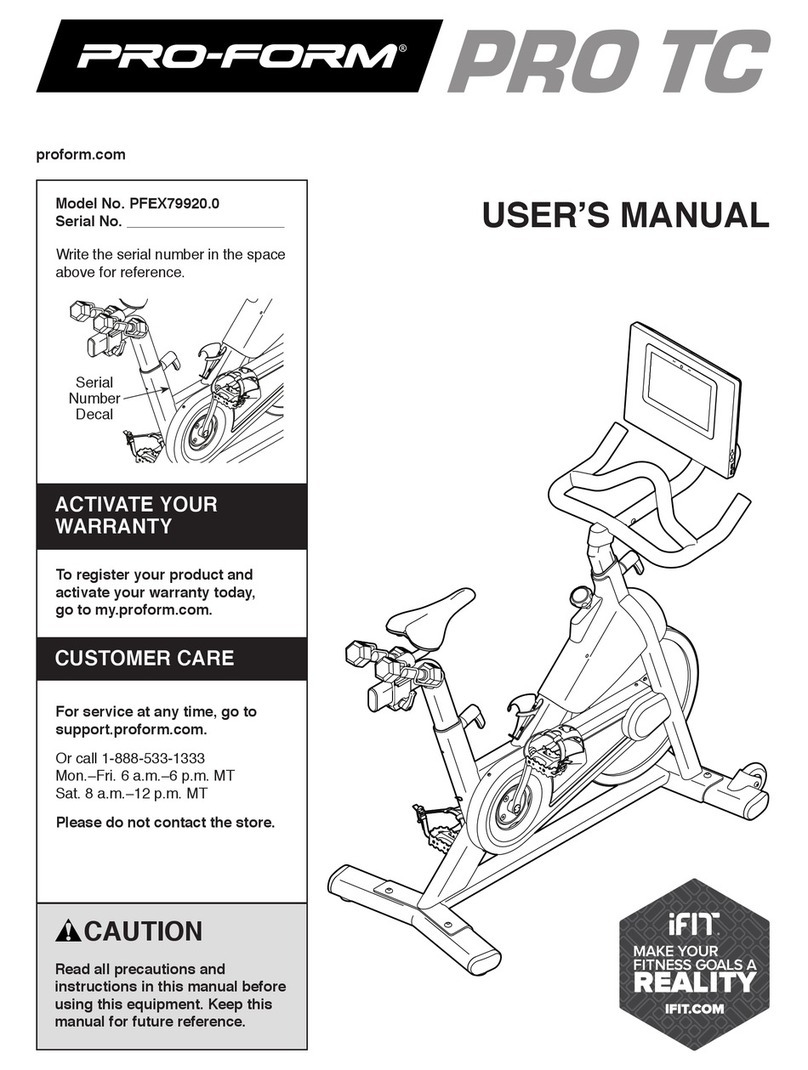 Pro-Form PRO TC PFEX79920.0 user manual