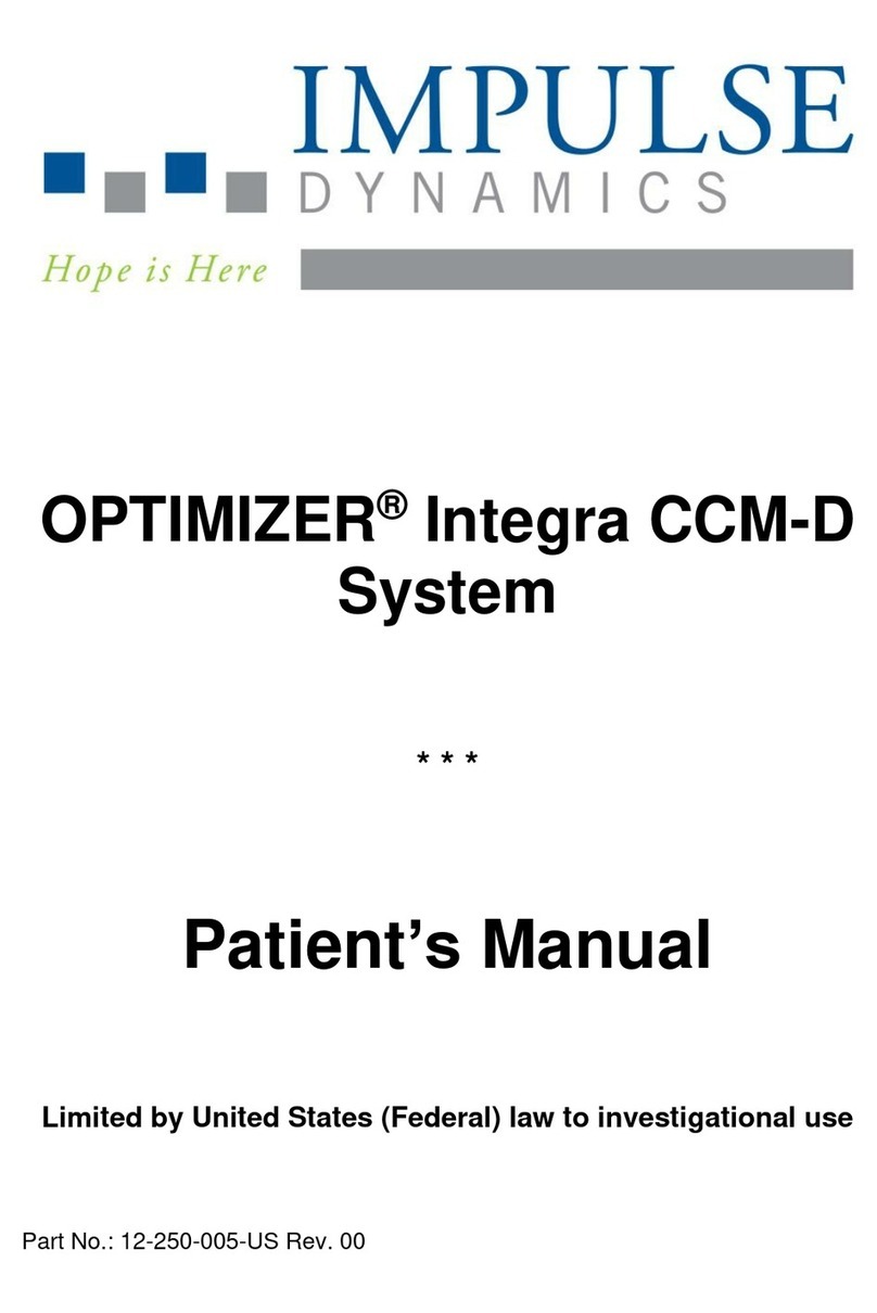 Impulse Dynamics OPTIMIZER Integra CCM-D User manual