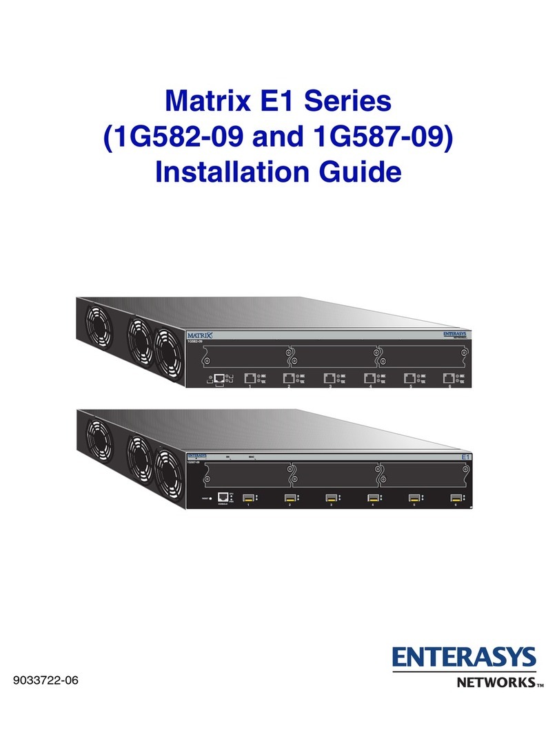 Enterasys E1 Series installation guide
