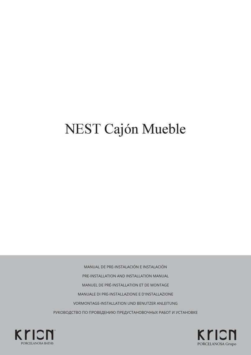 KRION NEST PRE-INSTALLATION AND INSTALLATION MANUAL