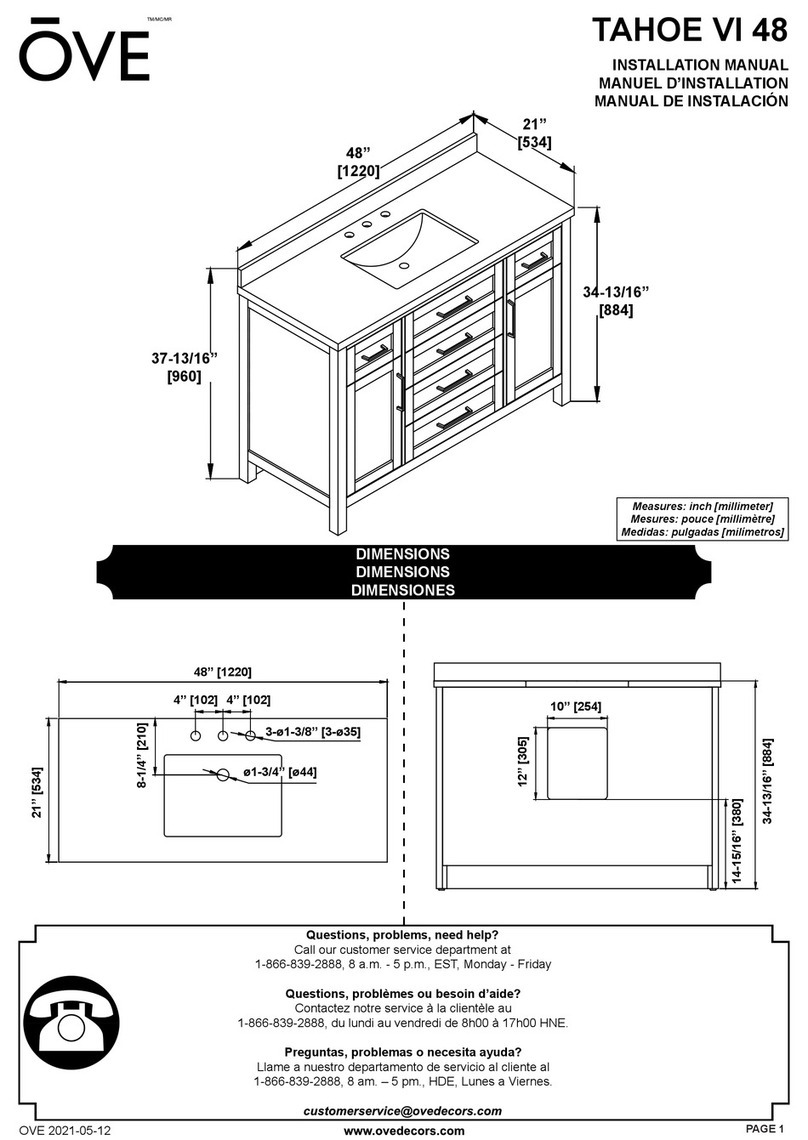 OVE TAHOE VI 48 User manual