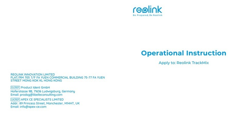 Reolink TrackMix Quick start guide