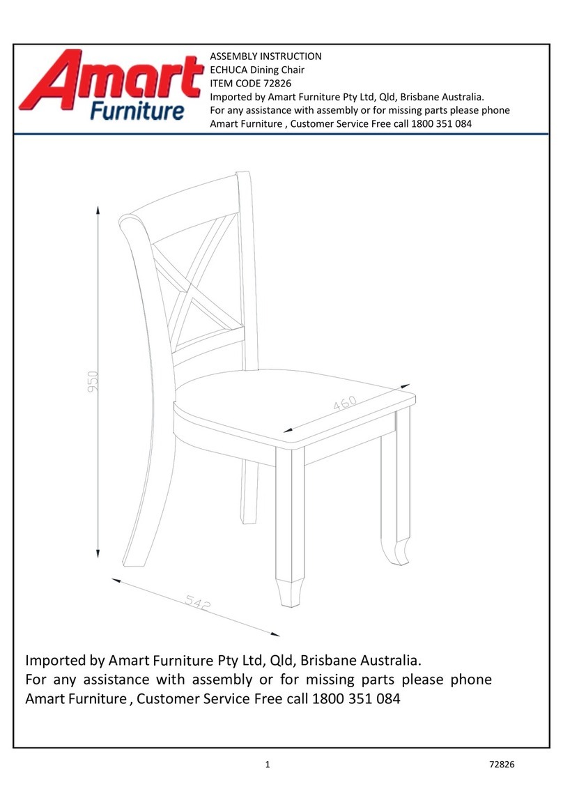 Amart Furniture ECHUCA 72826 Assembly instruction Amart Furniture ECHUCA 72826 Assembly instruction