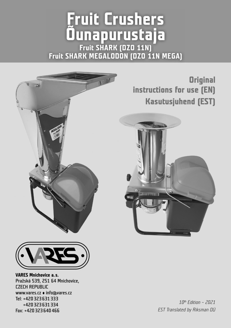 VARES Fruit SHARK Service manual